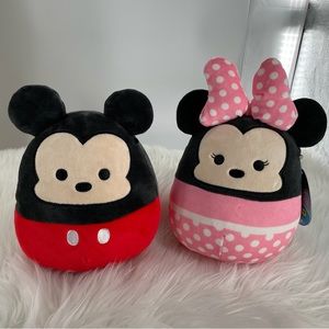 3/$21, Squishmallows Plush Official Disney 8" Minnie and Mickey Set Kelly Toy